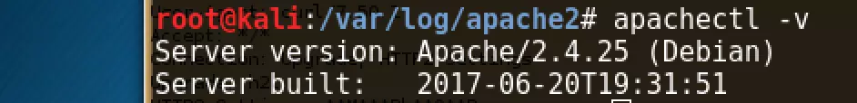 Apache HTTP Version 2.4.25