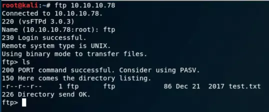 FTP Anonymous User Login