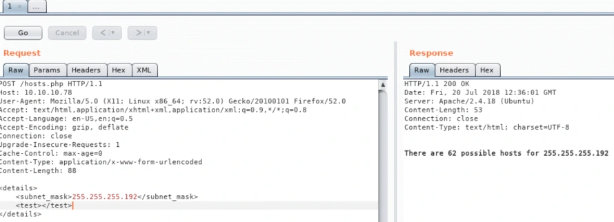 Endpoint POST Method Response
